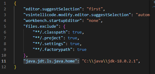java.homeにOpenJDKのフォルダを設定